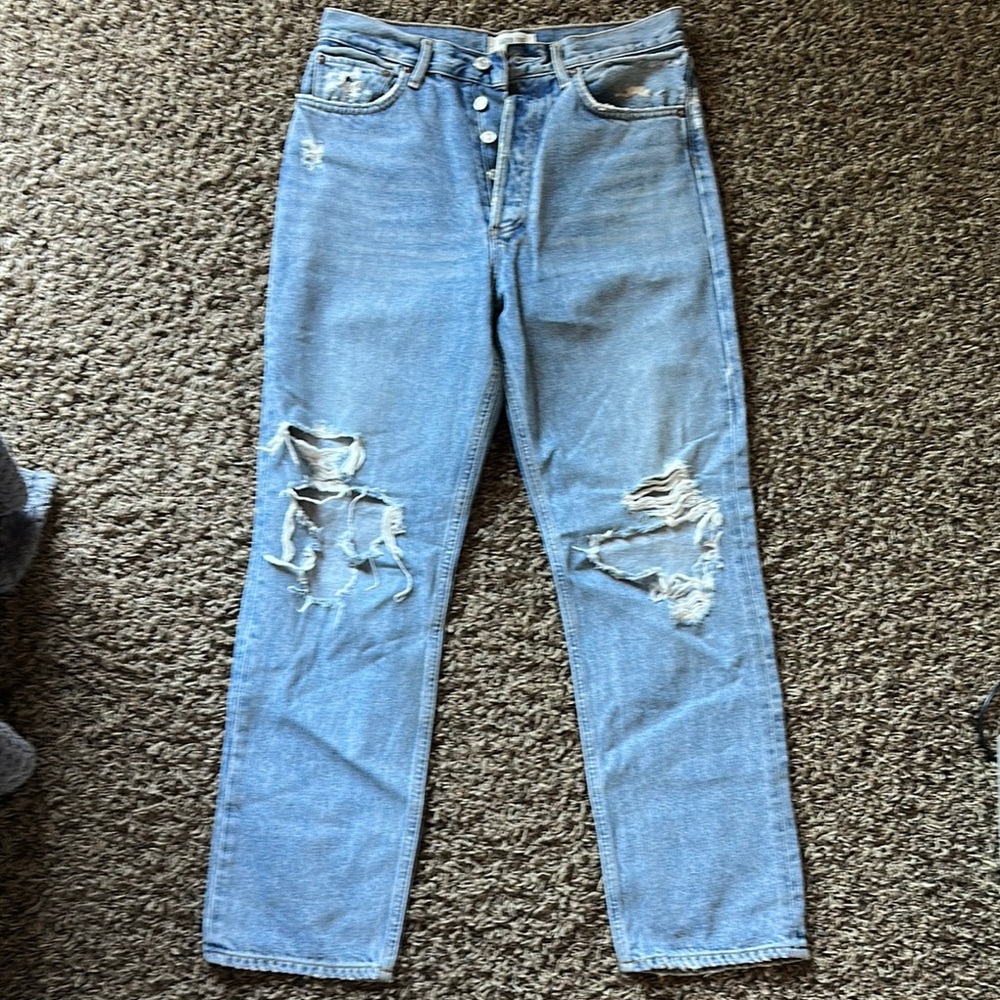 AGoldE 90s straight denim pants